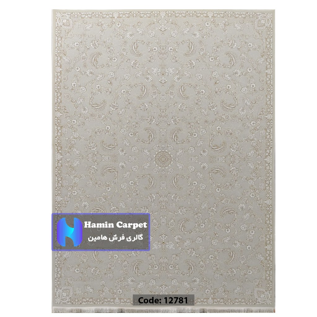 فرش 4 متری 1200 شانه تراکم 3600  نخ اکلریک گل برجسته کد AR12781