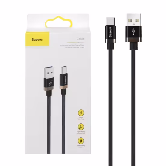 کابل تبدیل USB به USB-C مدل CATZH-B طول 2 متر