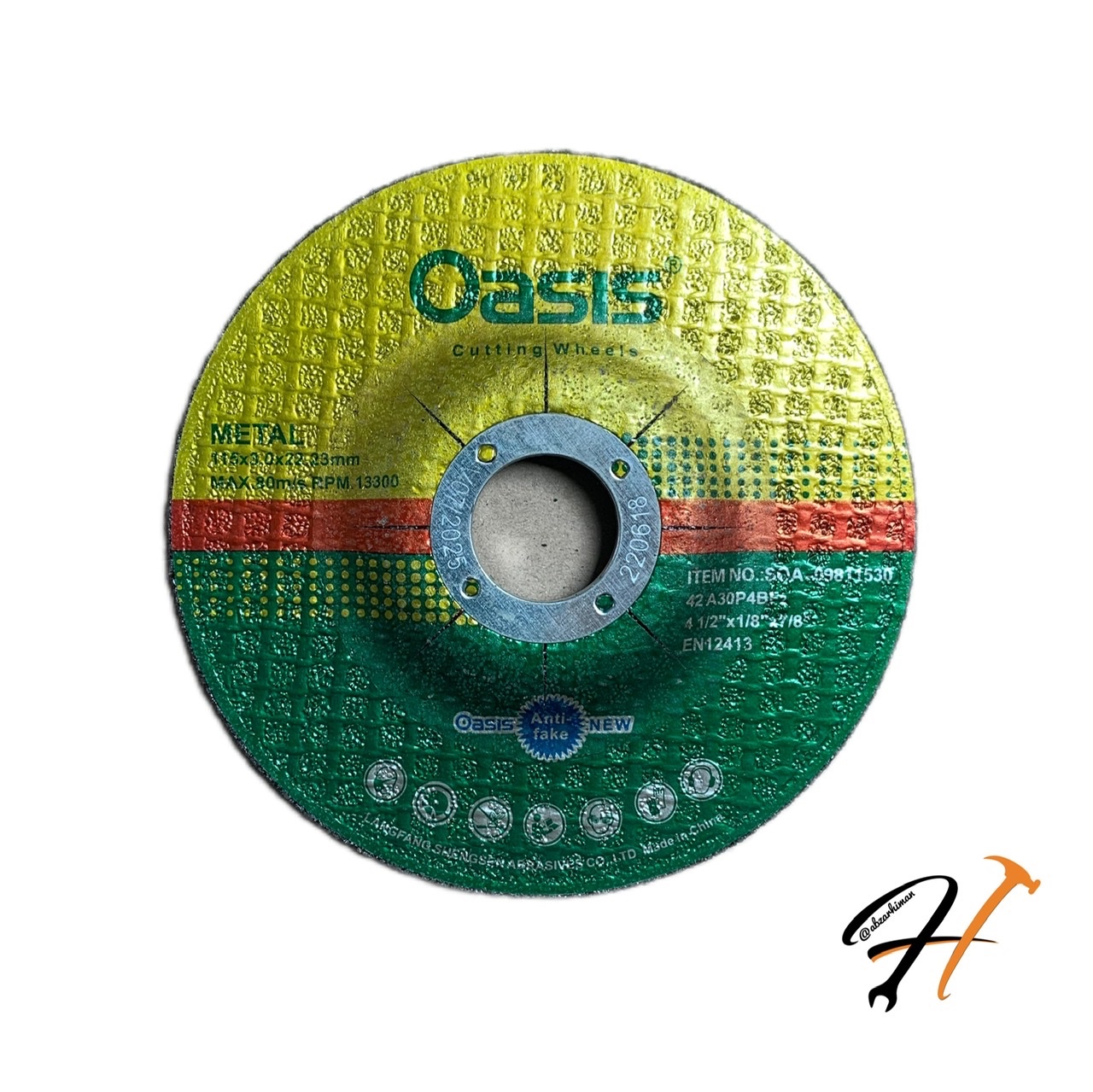 صفحه مینی برش آهن اوسیس 115 میلیمتر