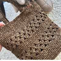 ساک خرید  قلاب بافی ساحلی،تابستانی شیک و کاربردی 