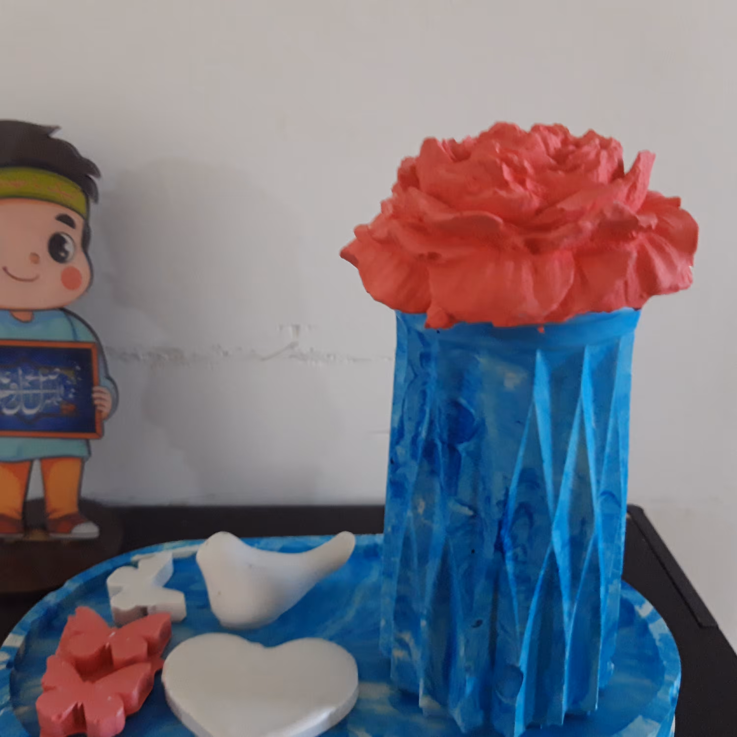 گلدان و سینی بتنی