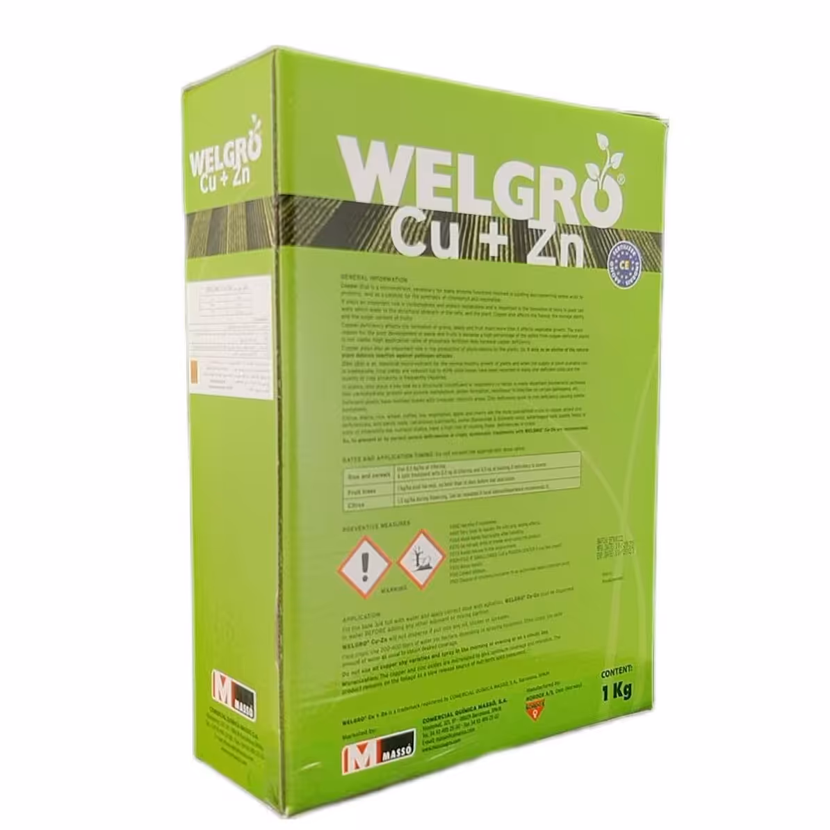 کود روی و مس ولگرو ماسو اسپانیا وزن 1 کیلوگرم