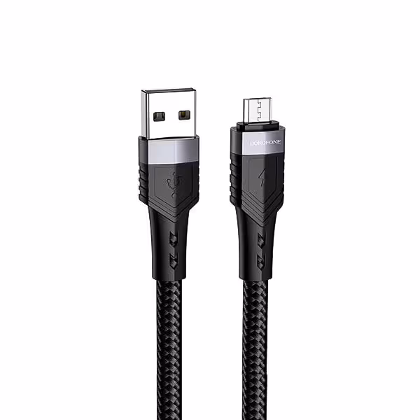 کابل USB به MicroUSB بروفون مدل BU35 طول 1.2 متر