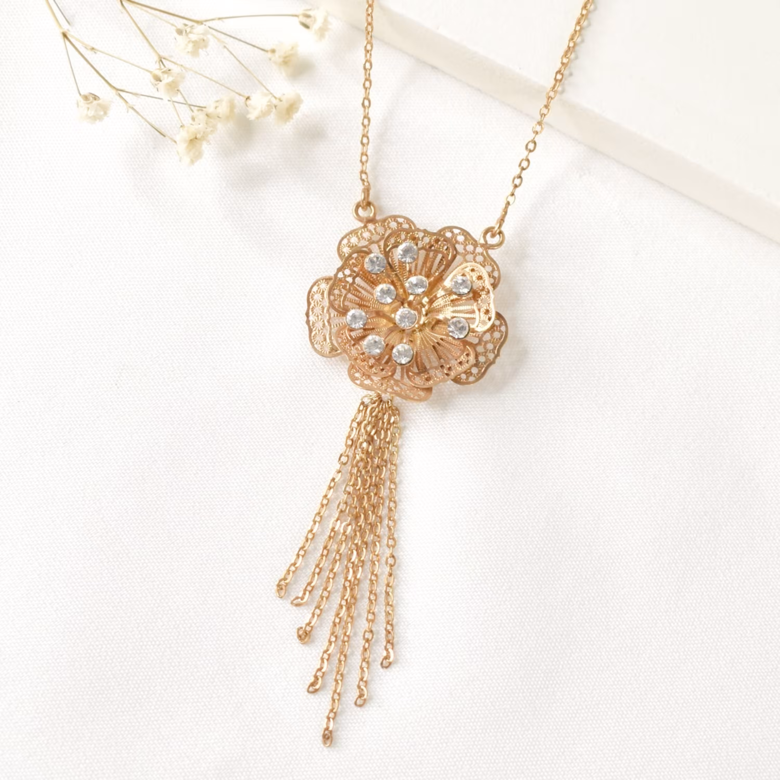 نیم ست زنانه طرح گل و پایین ریش کد 3013