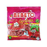 پاستیل اسپاگتی توت فرنگی شکری گیاهخواران ببتو - bebeto