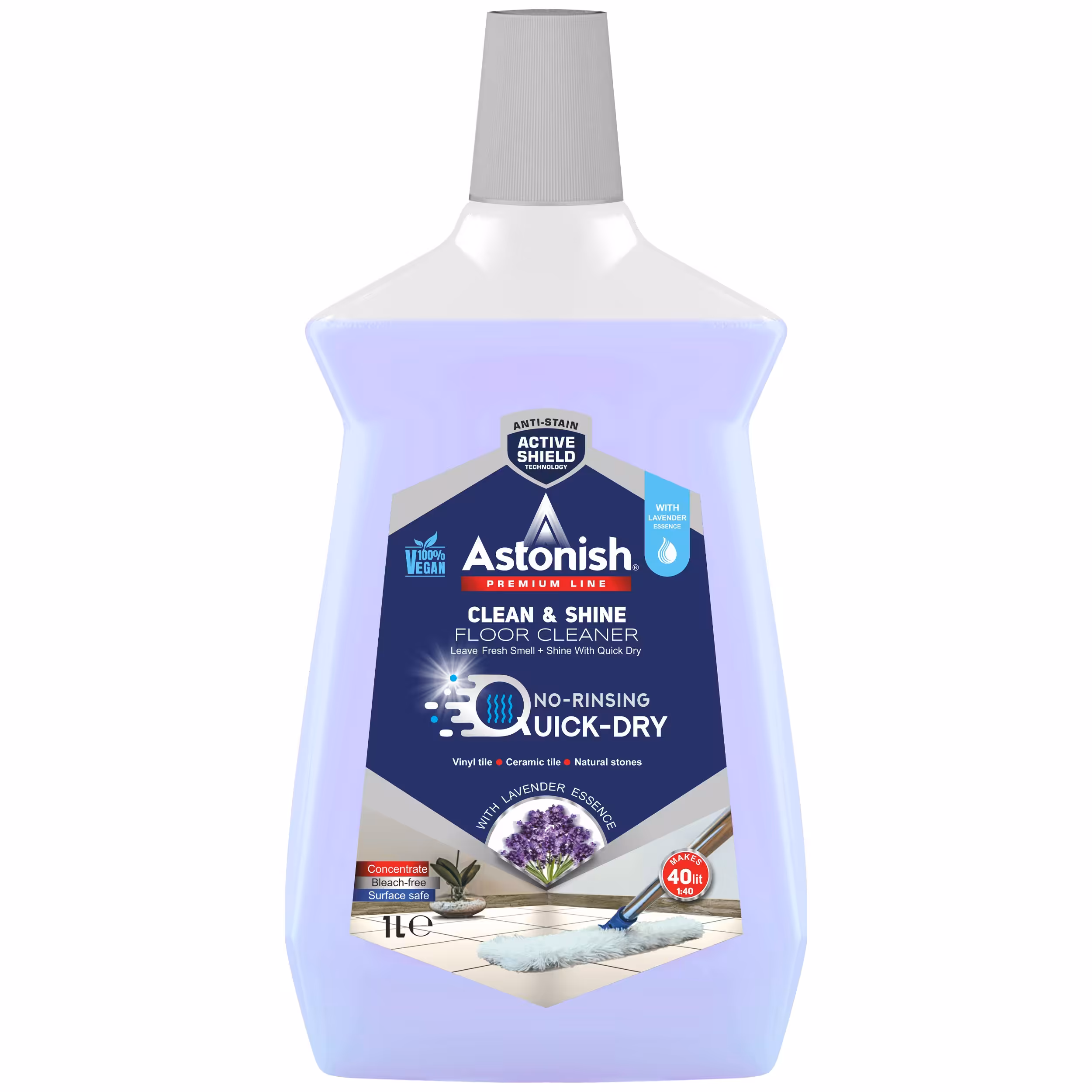 مایع کف شور کنسانتره با رایحه لوندر استونیش 750 میلی لیتر