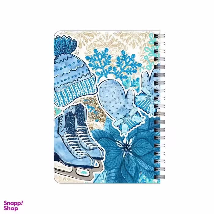 دفترچه یادداشت بامبیلیپ مدل چوبی طرح اسکیت و کلاه با تم زمستونی کد 3348193