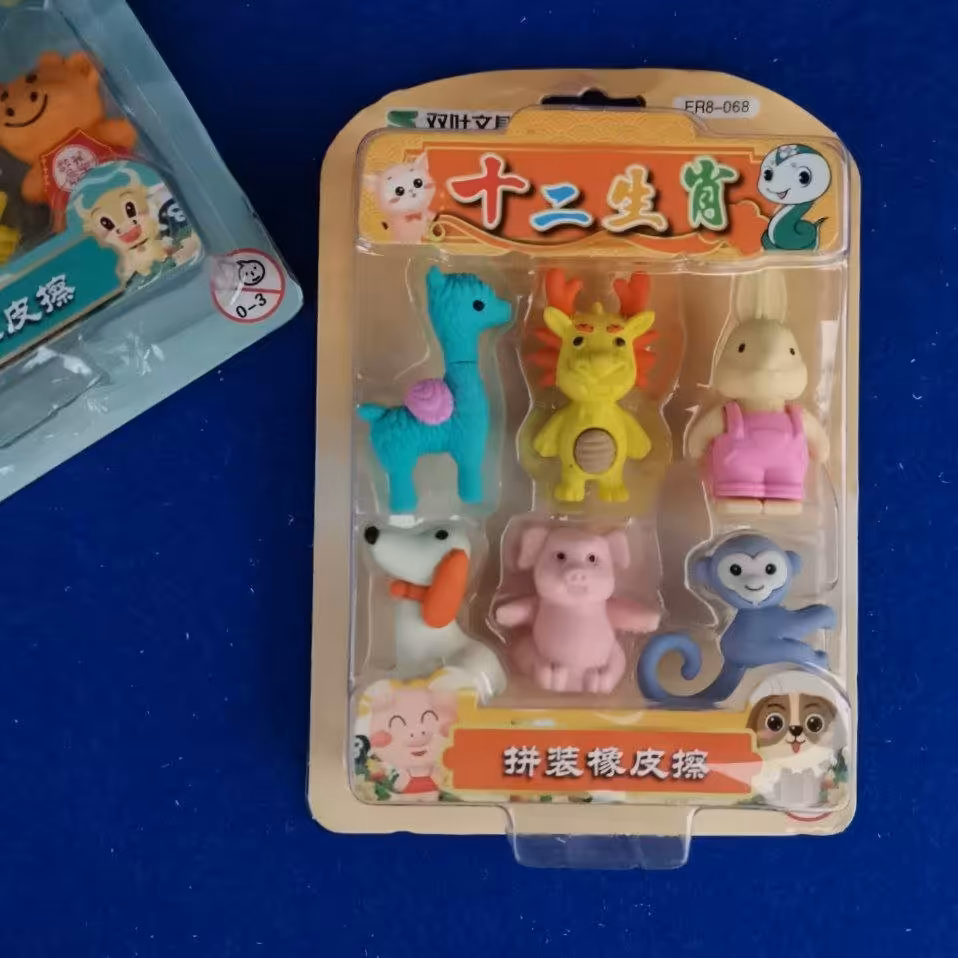 پاکن فانتزی پک حیوانات در دوطرح هر پک شامل6 عدد پاکن 