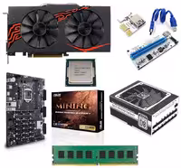 ریگ ماینینگ MC-RIG X19S ASUS RX470 MINING LED-S 4GB