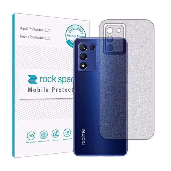 گلس محافظ پشت گوشی ریلمی 9 5G Speed مدل نانو هیدروژل مات برند راک اسپیس کد 20173S