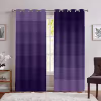 پرده چاپی مدل پانچی رنگ بنفش تیره SA-4948