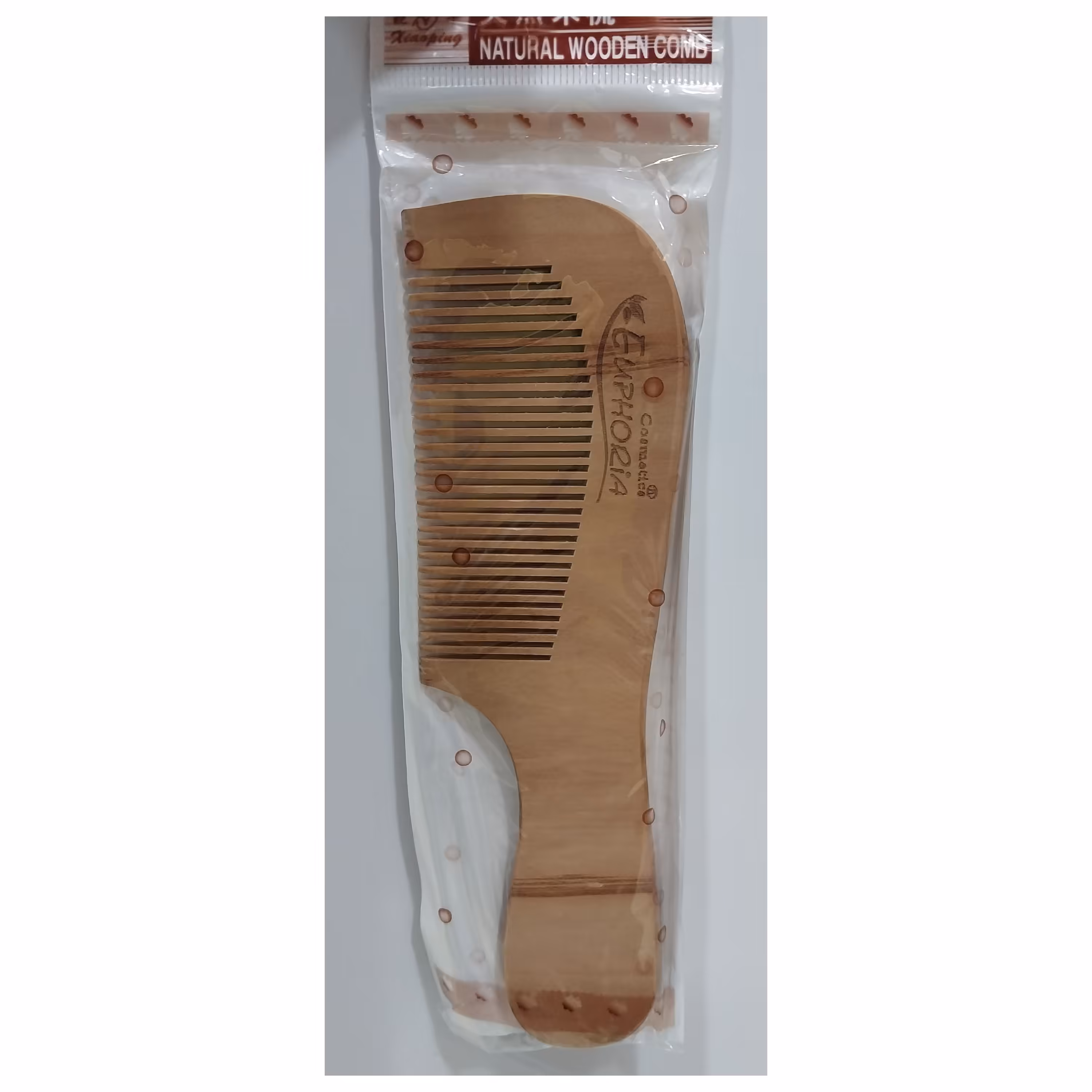 شانه چوبی دسته دار  دندانه ریز  ایفوریا 