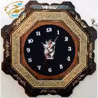 ساعت خاتم کاری دالبری شیشی با صفحه جیر مشکی  