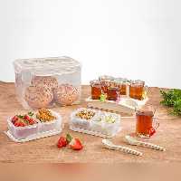 سرویس چای و صبحانه خوری مسافرتی 6 نفره لیمون