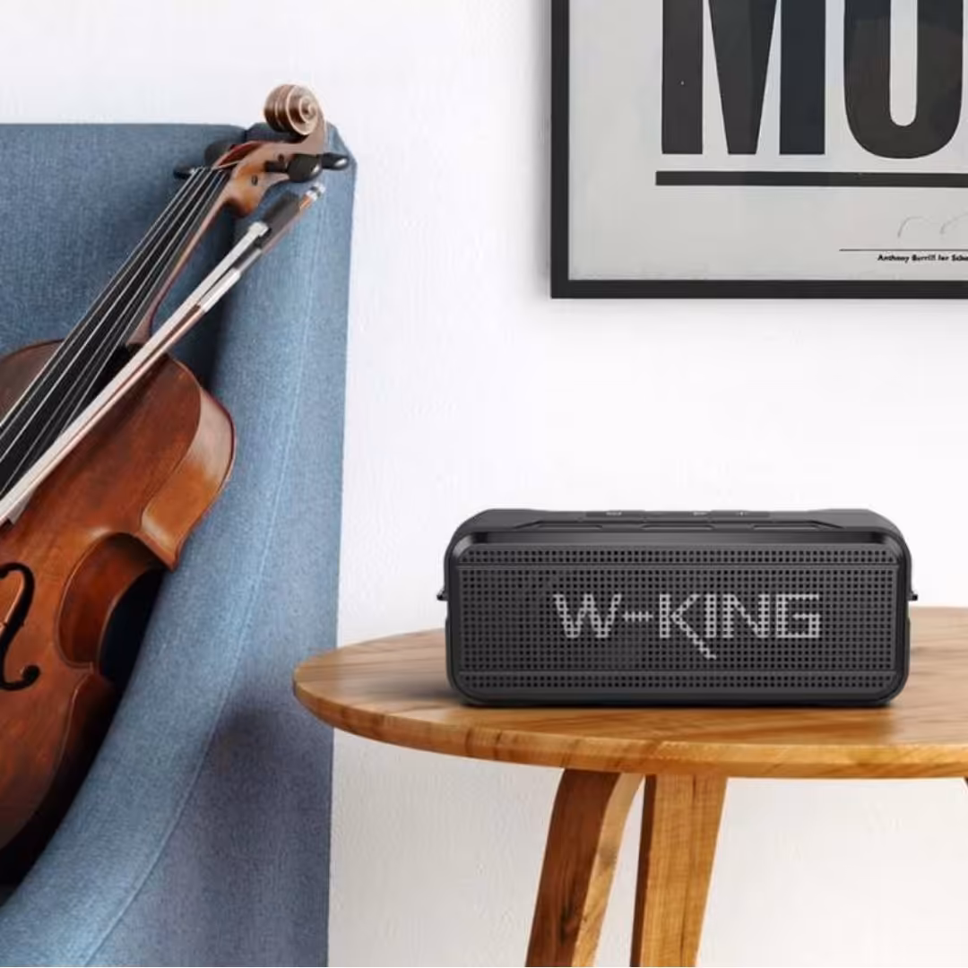 اسپیکر بلوتوث دبلیو کینگ W-King S27 Portable Wireless Speaker توان 40 وات رم و فلش خور