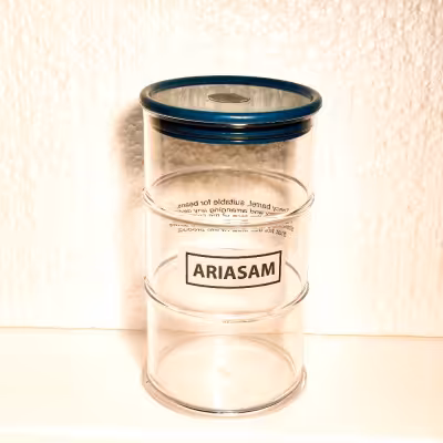 بانک قهوه 800 سی سی شفاف ضد رطوبت