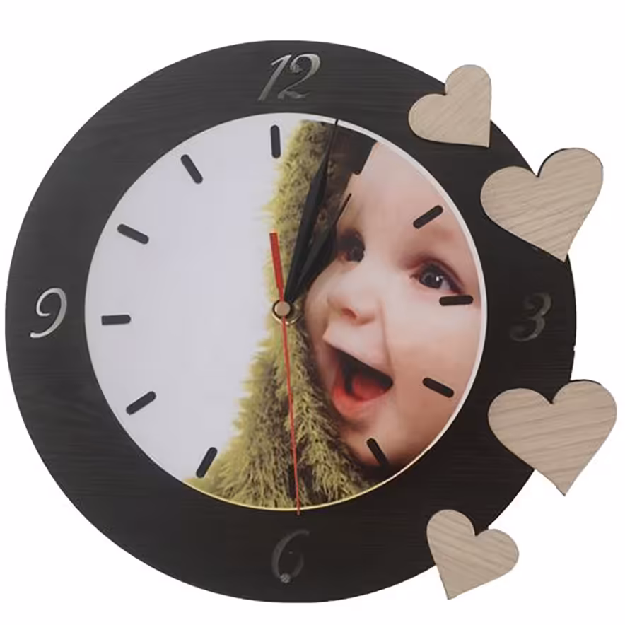 چاپ عکس روی ساعت دیواری گرد به قطر 20 سانتیمتر4