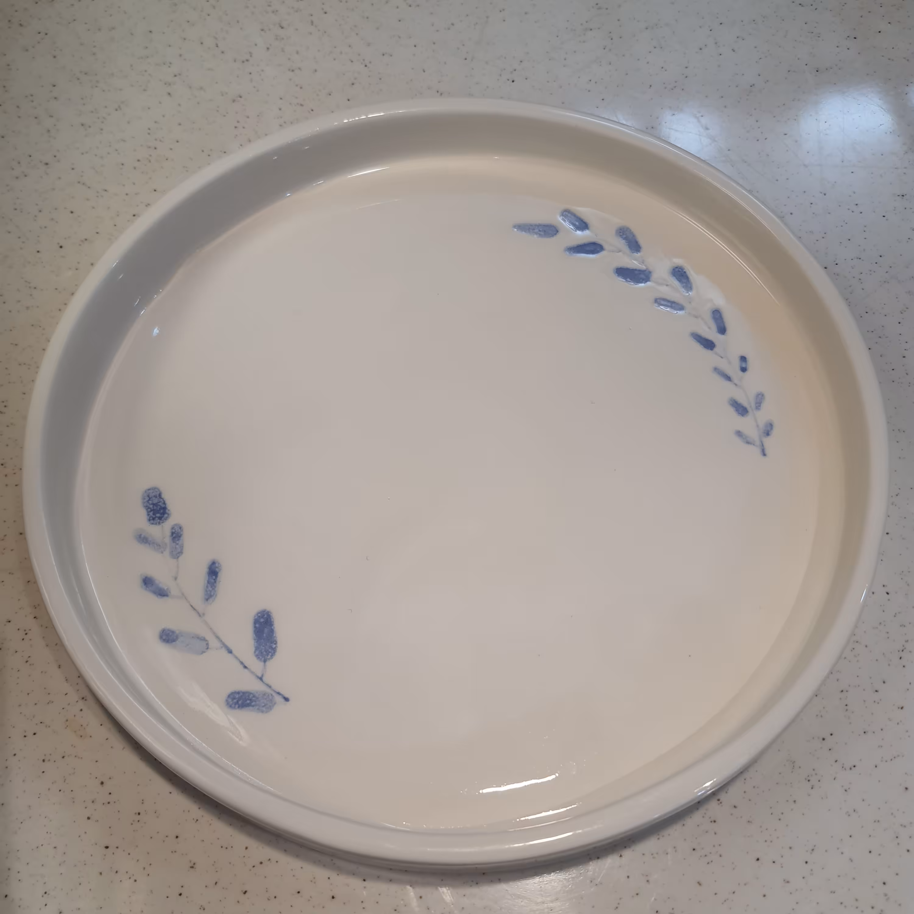 ظرف پذیرایی سرامیکی شاخه آبی