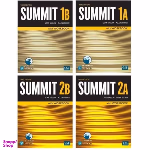 کتاب Summit اثر Joan Saslow And Allen Ascher انتشارات دنیای زبان 4 جلدی