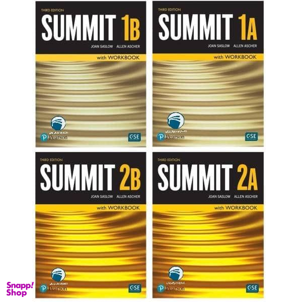 کتاب Summit اثر Joan Saslow And Allen Ascher انتشارات دنیای زبان 4 جلدی
