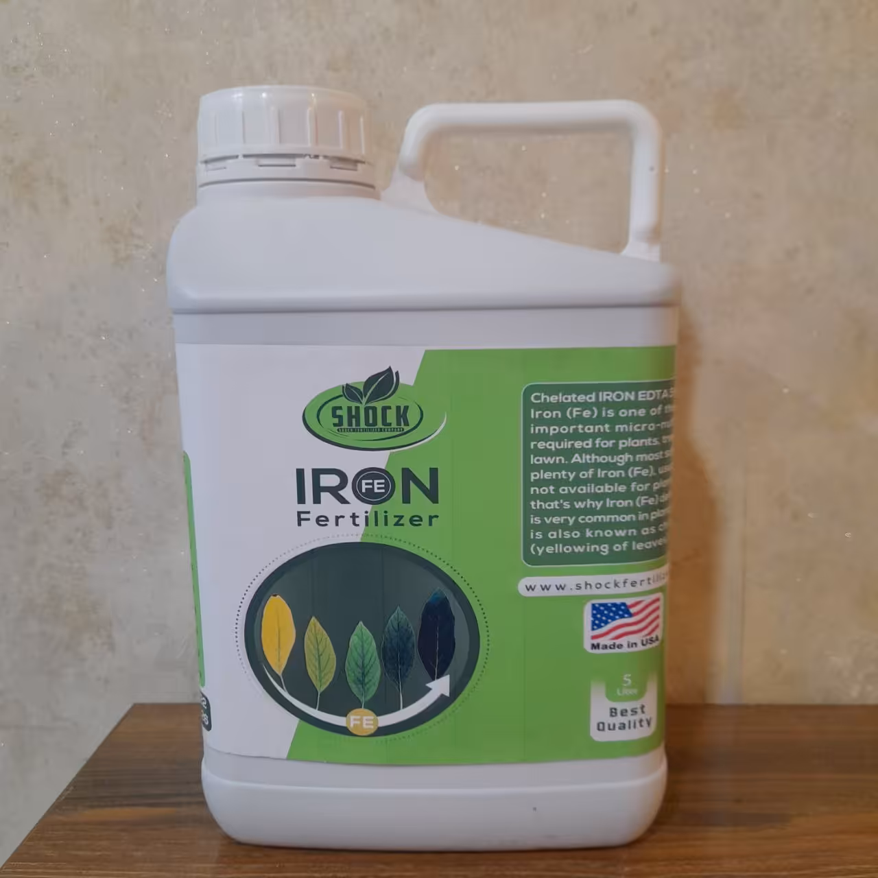 کود آهن شوک آمریکایی مایع گالن 5 لیتری