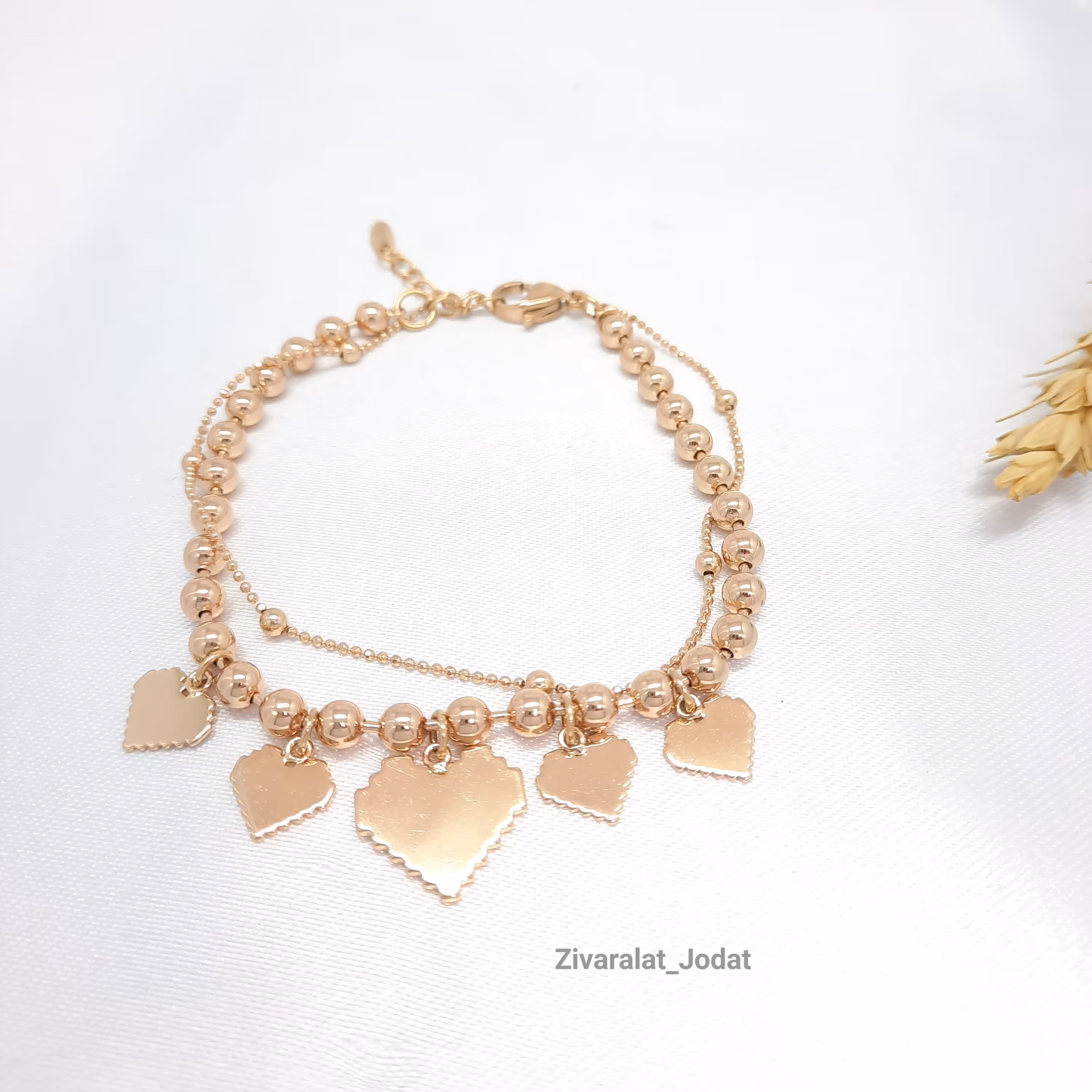 دستبند ژوپینگ دو ردیفه کدD25