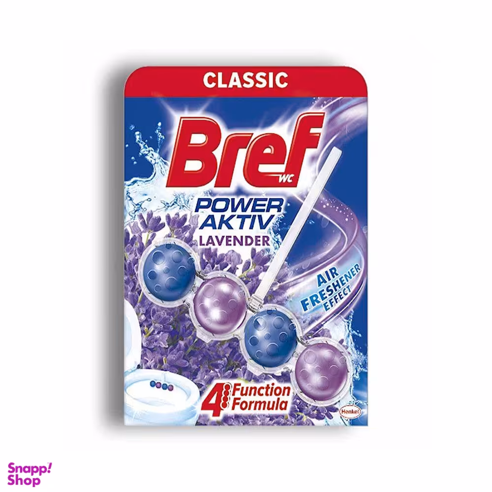 خوشبو کننده توالت فرنگی برف (Bref) Bref با رایحه اسطوخودوس تعداد 4 عددی