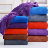 جین 12 عددی دستمال آشپزخانه حوله آب گیر نانو جادویی  -نظافت  - پاک کردن - خشک کردن سطوح - جذب آب بالا  سایز 40 در 40