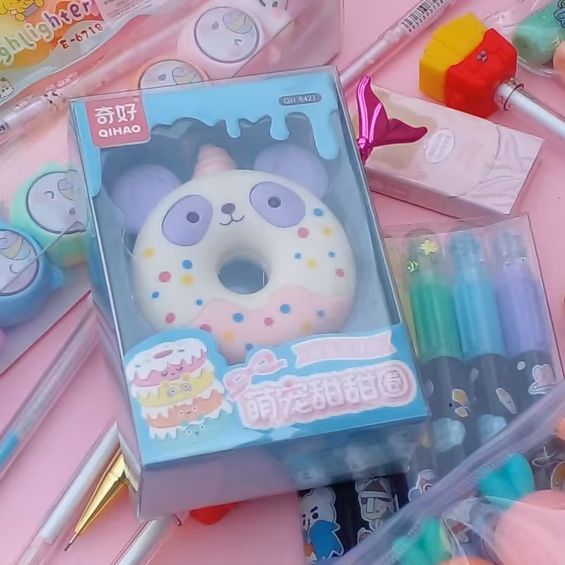 پاک کن QIHAO طرح دونات پاندا