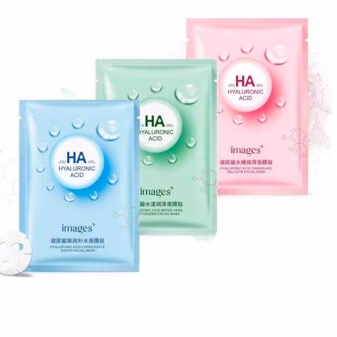 ماسک ورقه ای هیالورونیک اسید ایمجز 25 گرمی  صورتی پک 5 عددی