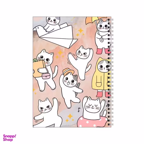 دفتر مشق 50 برگ بامبیلیپ طرح لایف استایل گربه ای کد 8877447