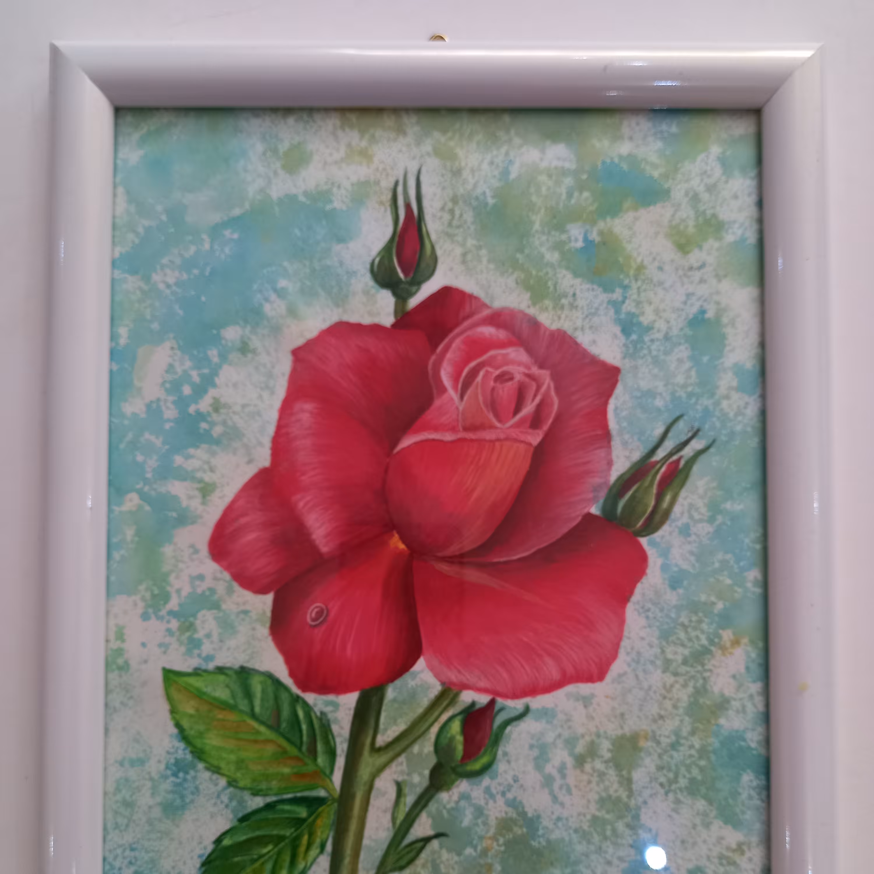 نقاشی گل رز سایز 24در30