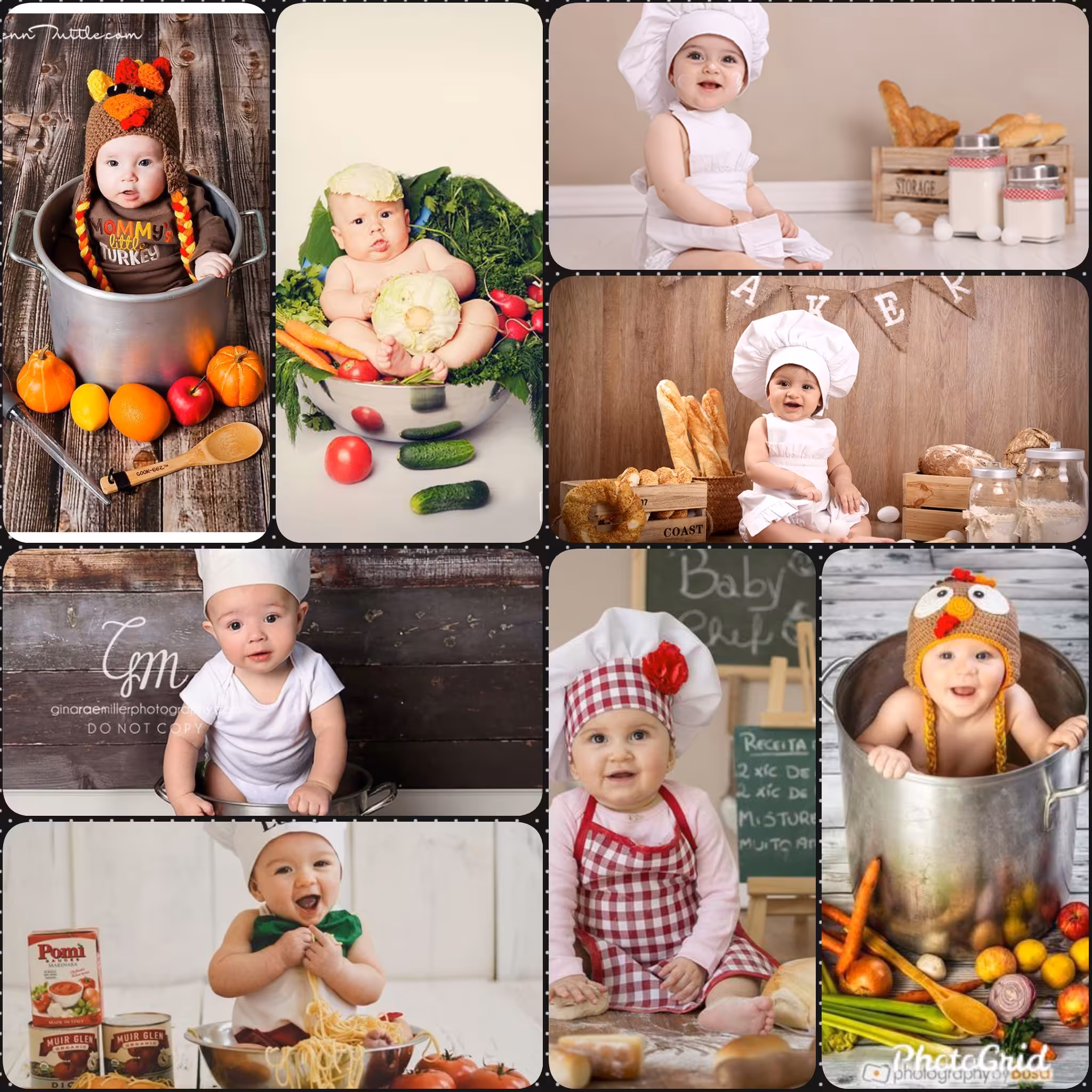 فتوشاپ و مونتاژ عکس کودک با تم آشپزباشی
