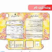 پوشه ثبت نام جیبدار زرد بسته 100 عددی