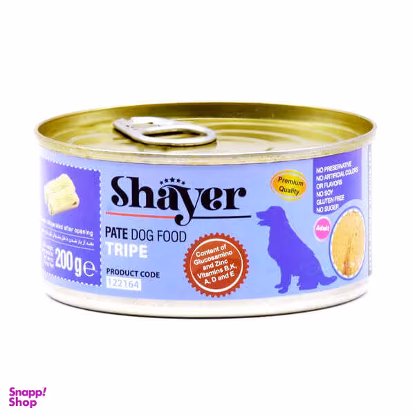کنسرو غذای سگ شایر مدل Tripe وزن 200 گرم