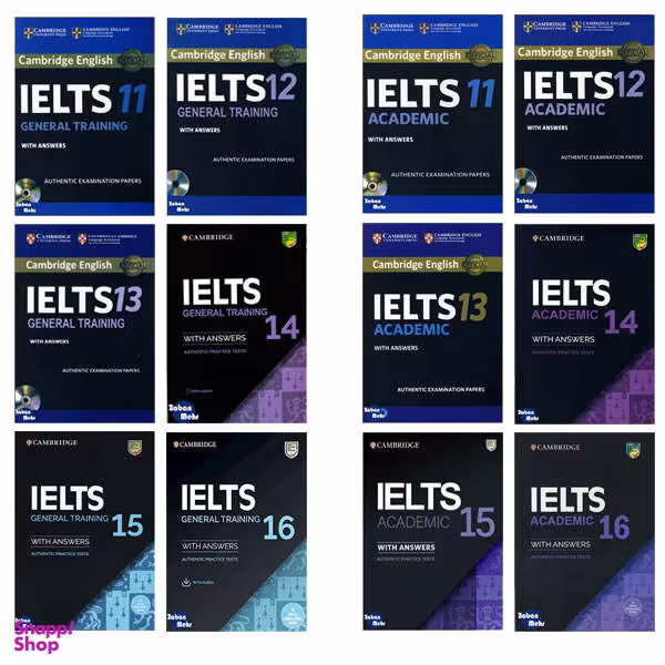 کتاب Cambridge IELTS 11_16 Academic_General اثر جمعی از نویسندگان انتشارات زبان مهر 12 جلدی