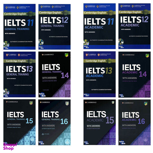 کتاب Cambridge IELTS 11_16 Academic_General اثر جمعی از نویسندگان انتشارات زبان مهر 12 جلدی