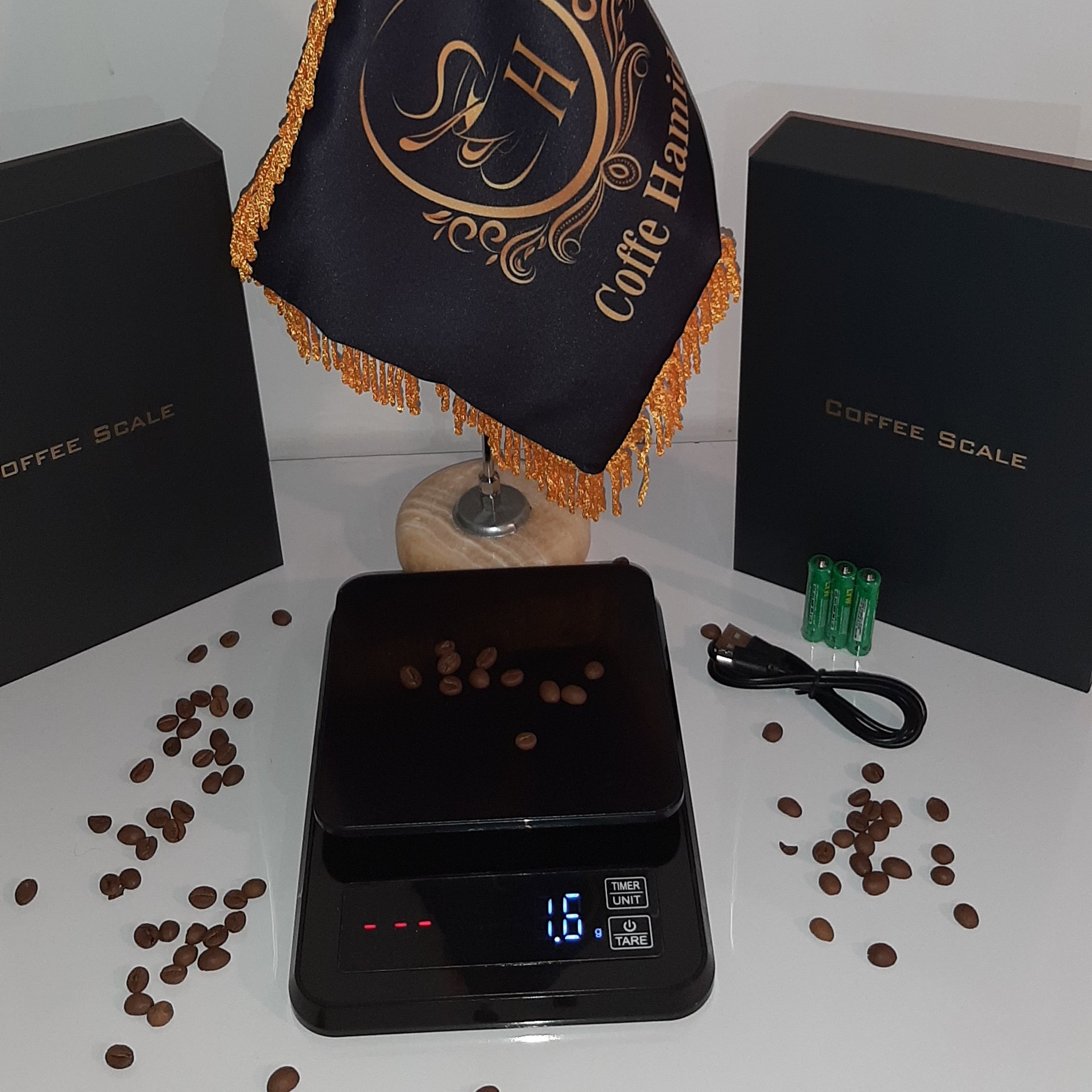 اسکیل لمسی تایمر دار شارژی اندرویدی اسکیل باریستا لمسی قهوه