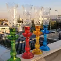 شمعدان‌های باکارات در انواع رنگ‌ها