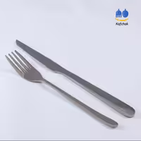 کارد و چنگال میوه خوری Unihome - مدل دونا - استیل براق