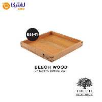 سینی چوبی تیریتی مربع طرح ژاپنی سایز 24 کد B3641