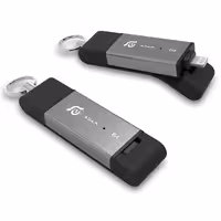 آدام المنتس فلش مموری لایتنینگ مدل iKlips DUO با ظرفیت 32 گیگابایت خاکستری - Hiapple.ir