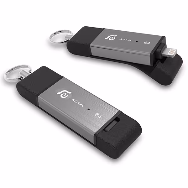 آدام المنتس فلش مموری لایتنینگ مدل iKlips DUO با ظرفیت 32 گیگابایت خاکستری - Hiapple.ir