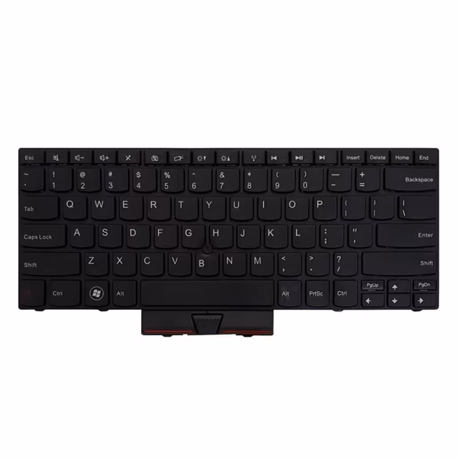کیبورد لپ تاپ لنوو مدل IdeaPad E50 مشکی بدون ماوس با فریم