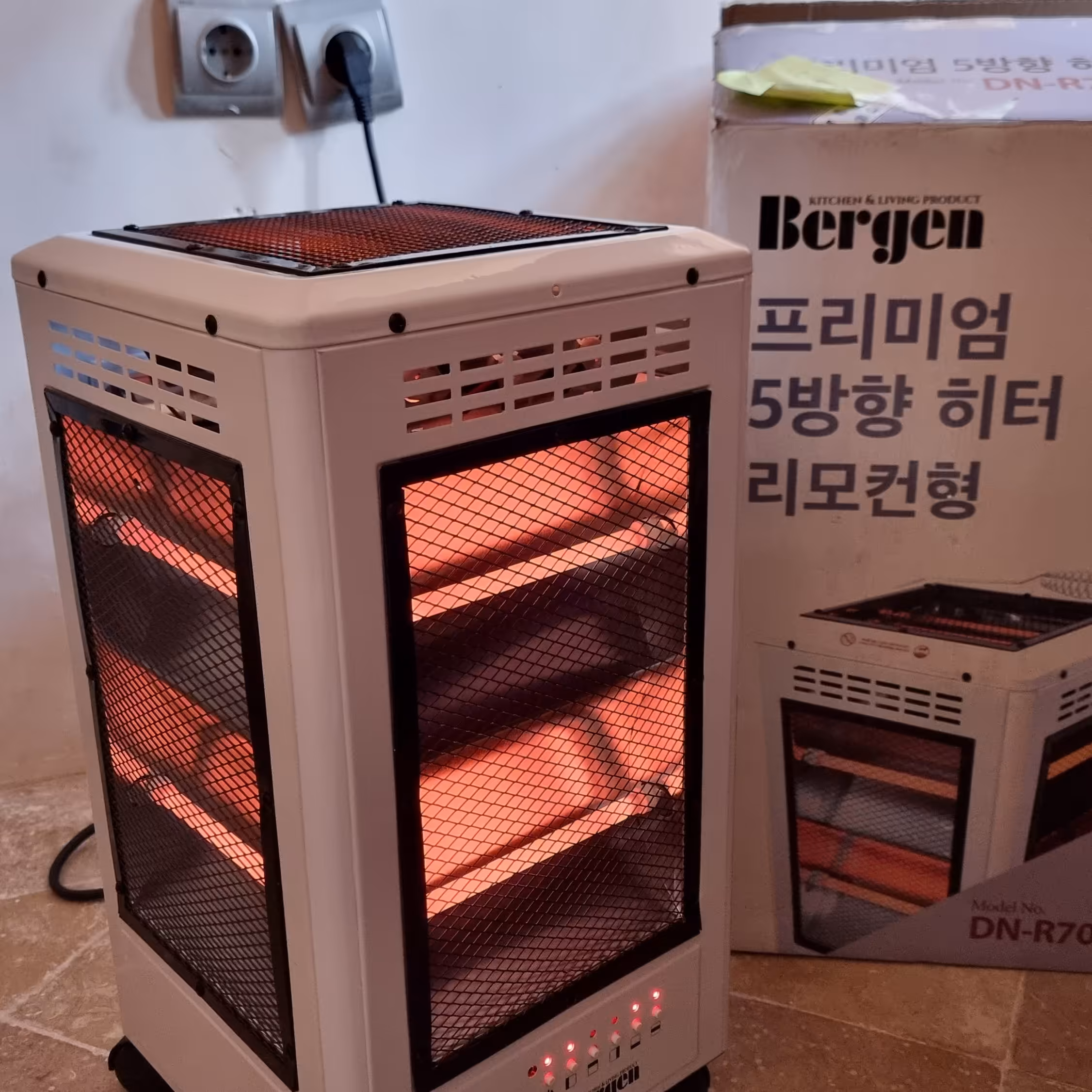 هیتر بخاری برقی 5 طرفه کم مصرف آکبند کنترلی  