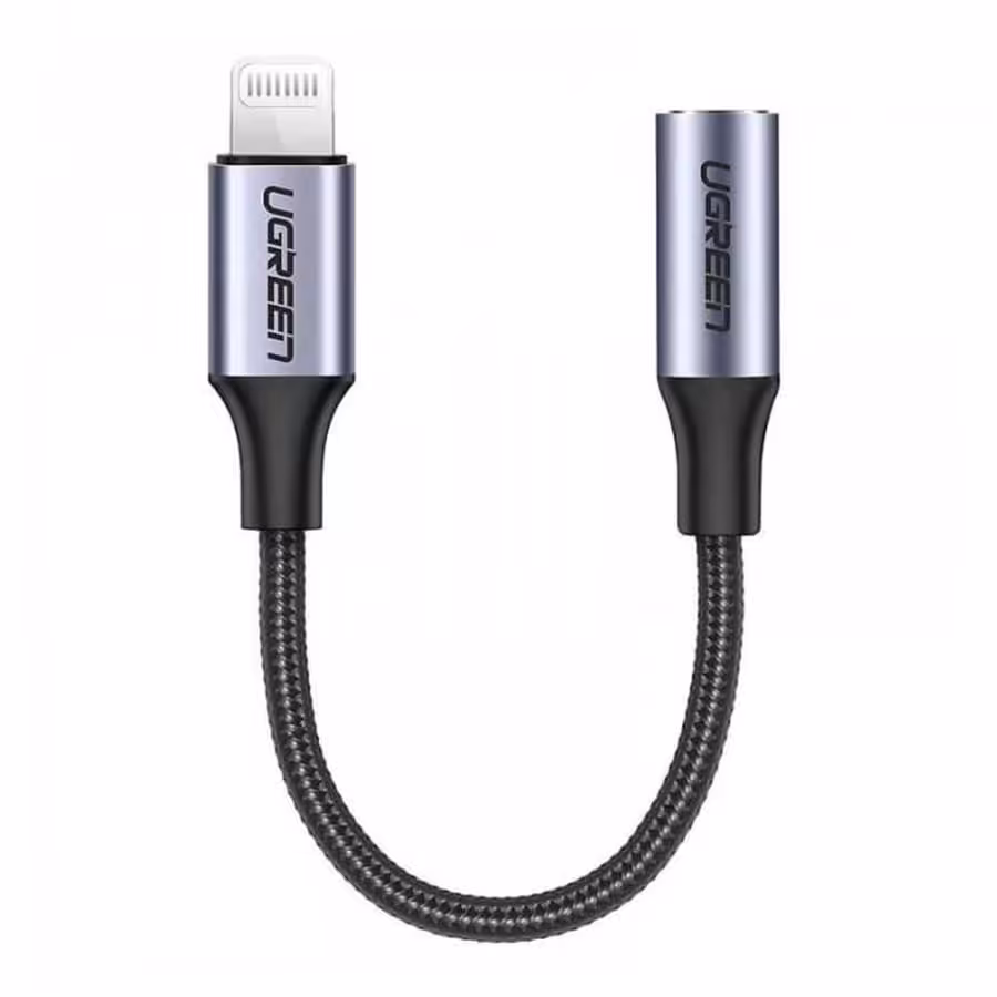 قیمت و خرید تبدیل لایتنینگ به جک 3.5 میلی متری یوگرین مدل US211 | یاس ارتباط