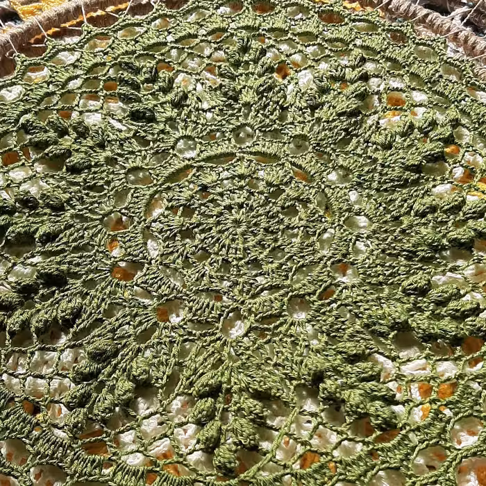 ماندالای قلاب بافی  شده مدل خوشه انگوری