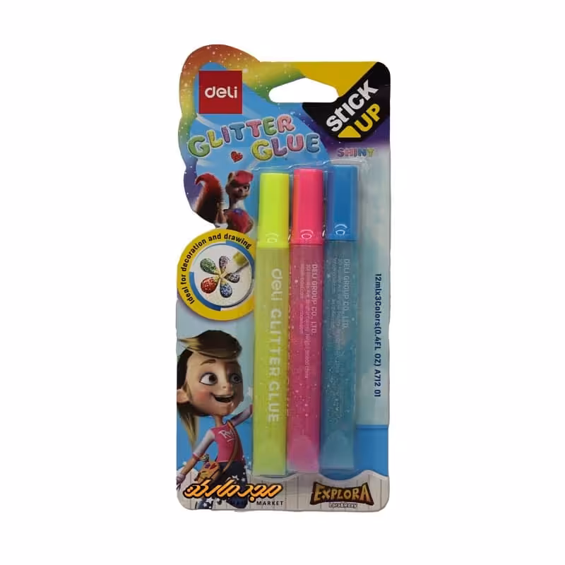 چسب اکلیلی 3 رنگ دلی