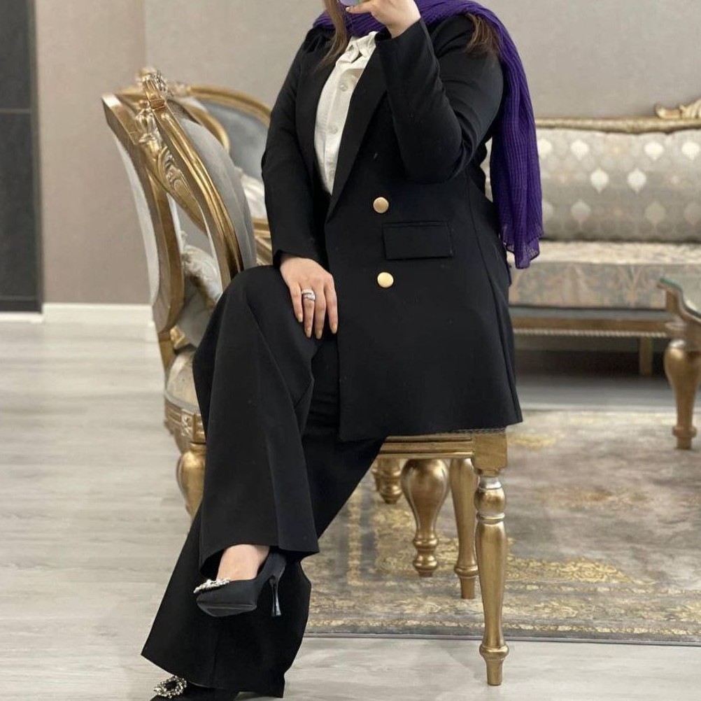 کت و شلوار مدل افسون جنس پارچه مازراتی سایزبندی 40 تا 48 قد 80
