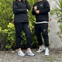 ست دورس و شلوار ،ست مردانه،ست رنانه 3 نخ و اسلش دو NIKE مشکی ،ست ضخیم پاییزه درجه یک 
(ارسال رایگان)